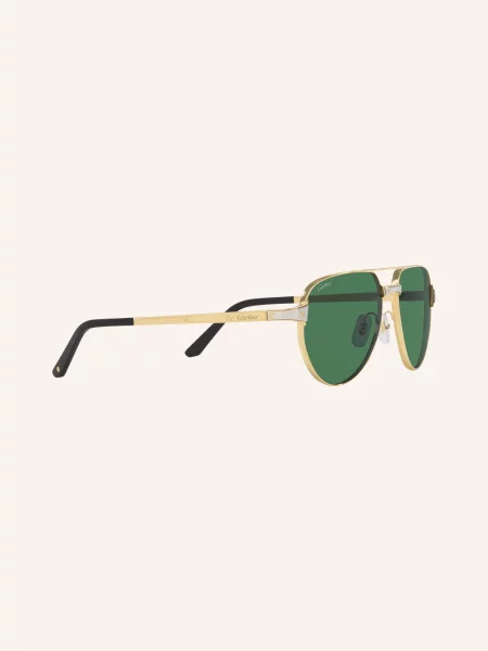 Cartier Okulary Przeciwsłoneczne gold zielone