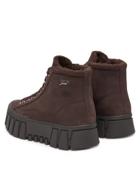 Kotníková obuv Tommy Jeans hnědé