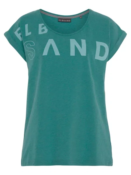 Elbsand Tricou deschis / verde petrol albastru