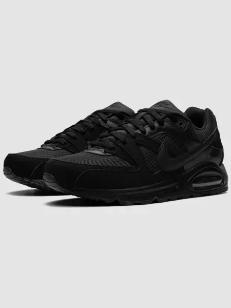 Кожаные кроссовки Nike Air Max черные