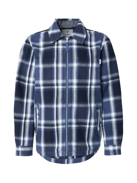 MUSTANG Košile Philo marine modrá / tmavě modrá / modrý melír bílá