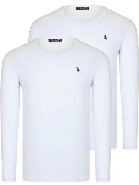 Tricou cu mânecă lungă Dewberry alb