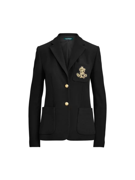 Żakiet z detalem z logo model ‘ANFISA’ Lauren Ralph Lauren czarna