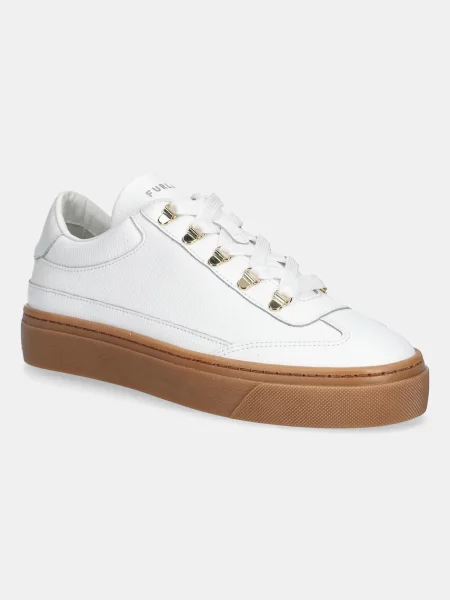 Furla sneakers din piele Enjoy Lace-Up Sneaker alb