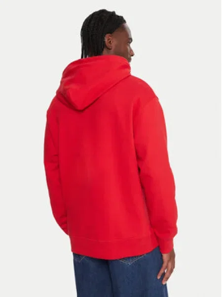 Quiksilver Pulóver Dna Oversize piros
