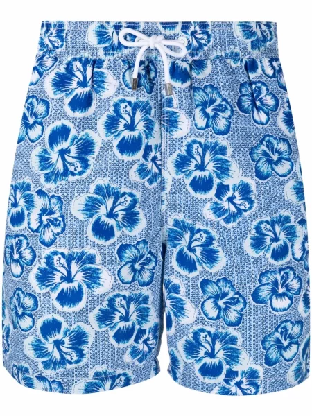 Slip de baie Hackett cu model floral cu imagine albastru