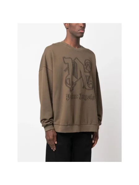 Bluza Palm Angels z logo brązowa