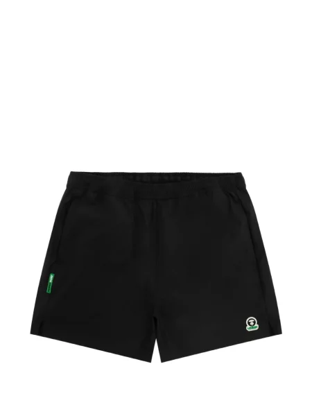 Pantaloni scurți Aape By A Bathing Ape cu autograf negru