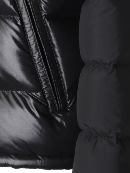 Palton Moncler cu glugă negru