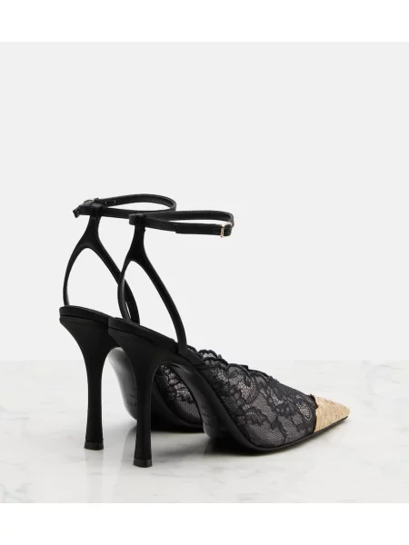Pantofi cu toc Jimmy Choo din piele negru