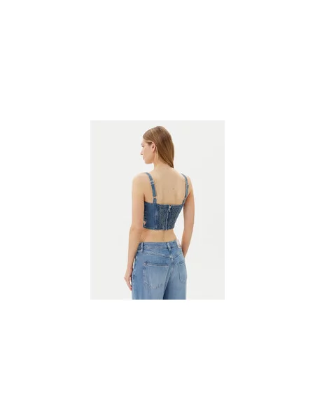 Guess Marškinėliai Regular Fit mėlyna