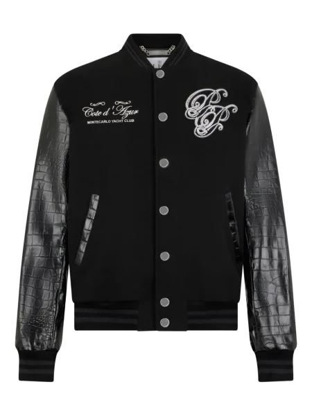 Яке тип бомбър Philipp Plein черно