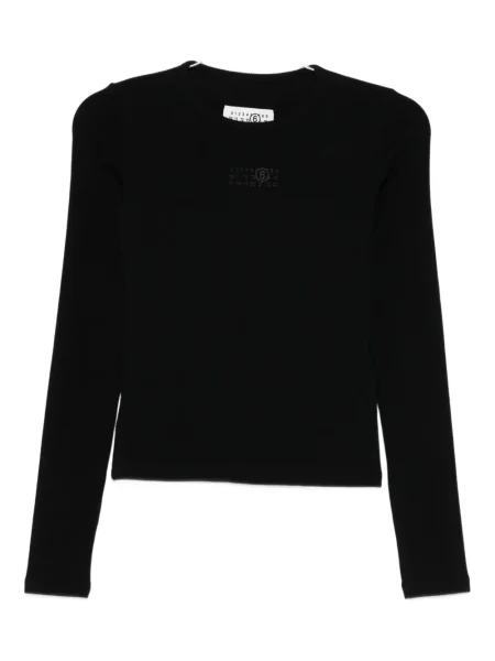 Top Mm6 Maison Margiela lung negru