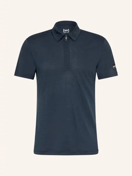 Super.Natural Funkční Polokošile S Merino Vlnou tmavě modrá