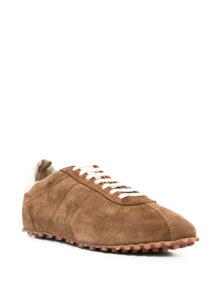 Sneakerși Officine Creative din piele de căprioară maro