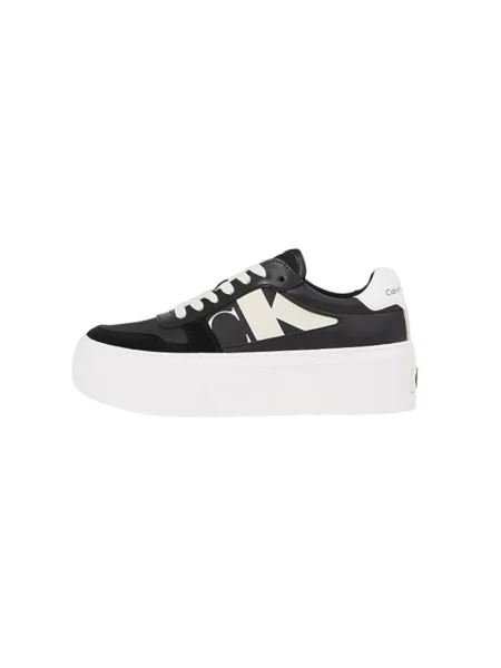 Sneakersy Calvin Klein skórzane czarne