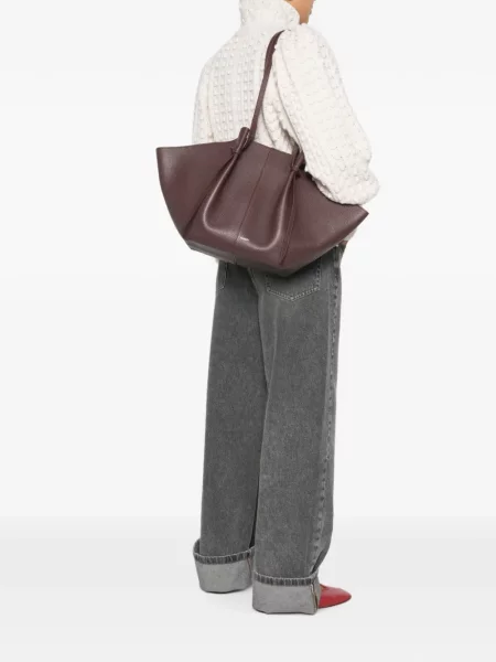 Geantă shopper Yuzefi din piele violet
