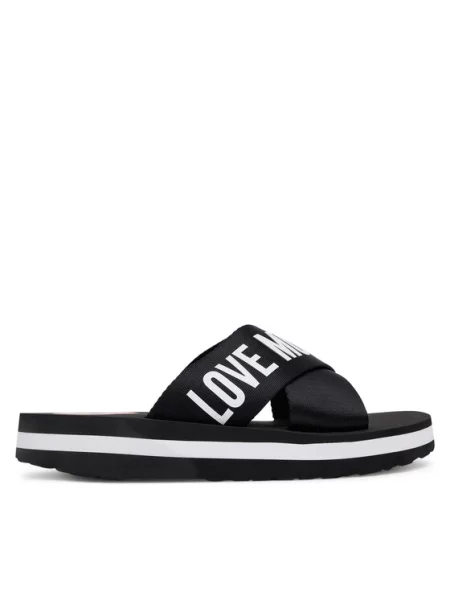 Klapki LOVE MOSCHINO czarne