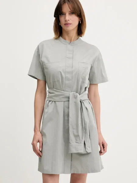 Obleka Emporio Armani siva