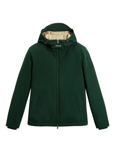 Geacă Woolrich cu glugă verde