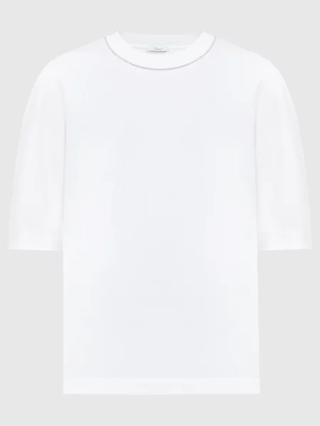 Футболка з ланцюжком моніль Peserico біла