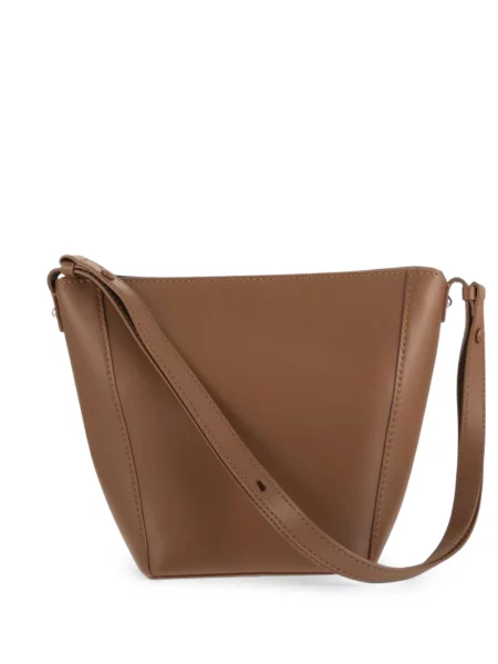 Geantă de călătorie Weekend Max Mara din piele maro