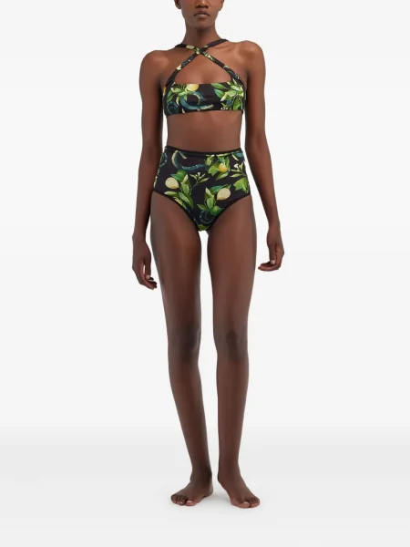Bikini Roberto Cavalli cu imagine negru