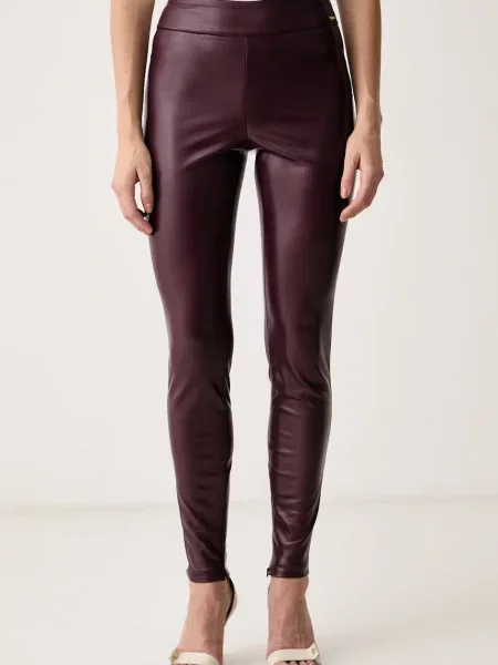 Guess pantaloni pentru femei din imitație de piele PRESCILLA