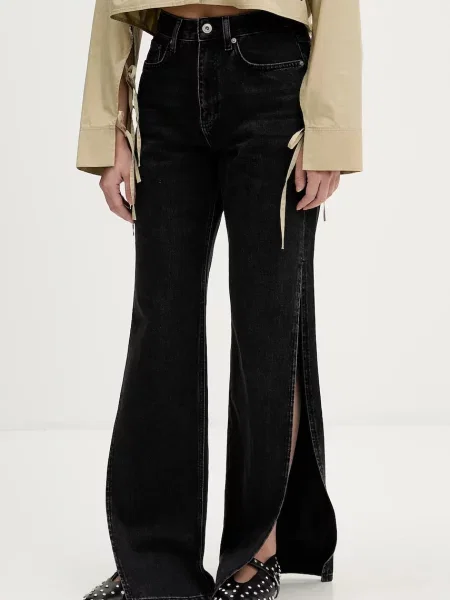 Džíny Karl Lagerfeld Jeans high waist černé