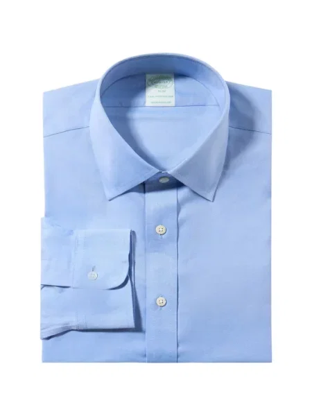 Cămașă Brooks Brothers lungă albastru