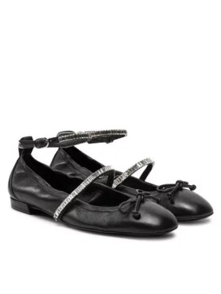 Stuart Weitzman Baleríny Stefannie Balet Flat černá
