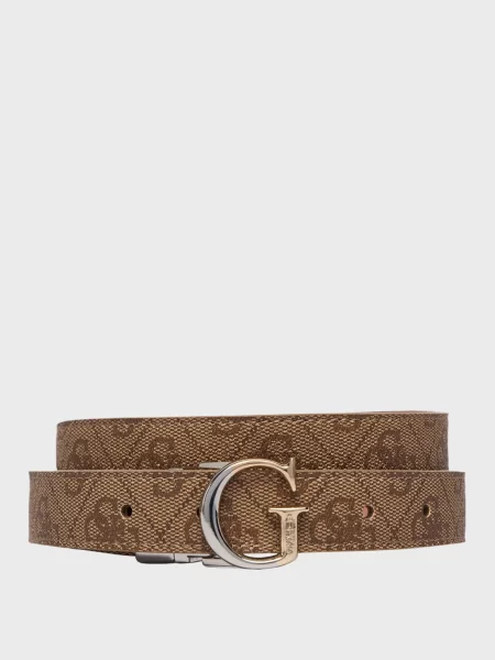 Ремінь Guess бежевий