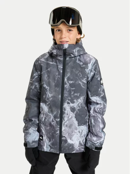 Snowboardová bunda Quiksilver šedá