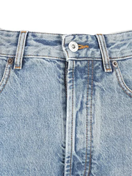 Blugi Miu Miu cu broderie albastru