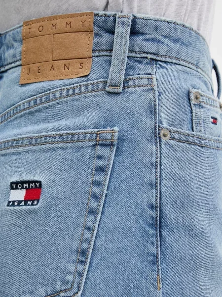 Tommy Jeans дънки wide leg дамски синьо