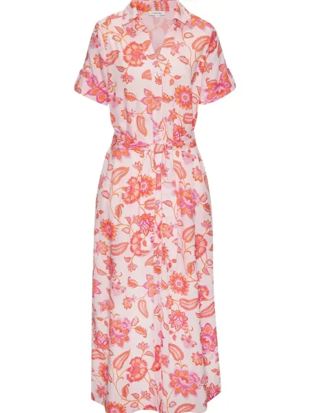 LASCANA Rochie tip bluză portocaliu pastel roz