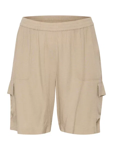 KAFFE CURVE Cargo hlače Mille' bež