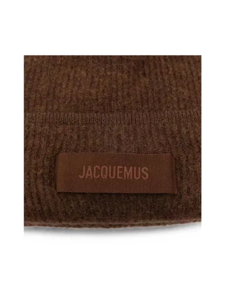 Czapka Jacquemus wełniana brązowa