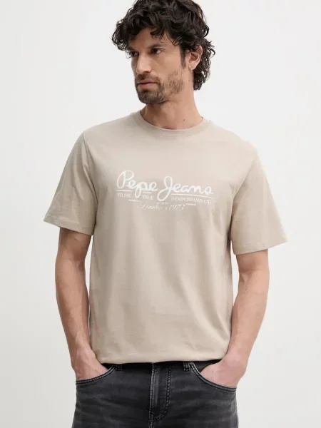 Μπλούζα Pepe Jeans μπεζ