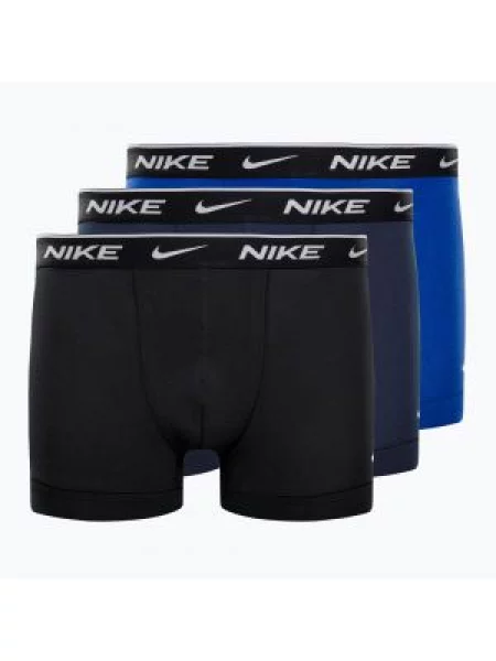 Bokserki Nike Everyday Cotton Stretch Trunk 3 pary obsidian/game royal/black czarne