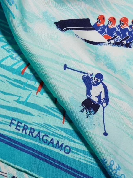 Šál Ferragamo modrá