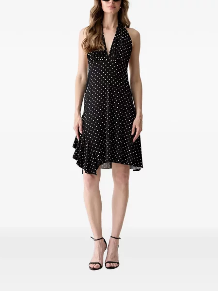 Rochie Guess cu buline cu volane negru