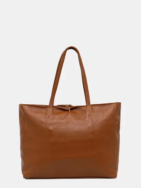 Geanta de piele Answear.lab din piele maro