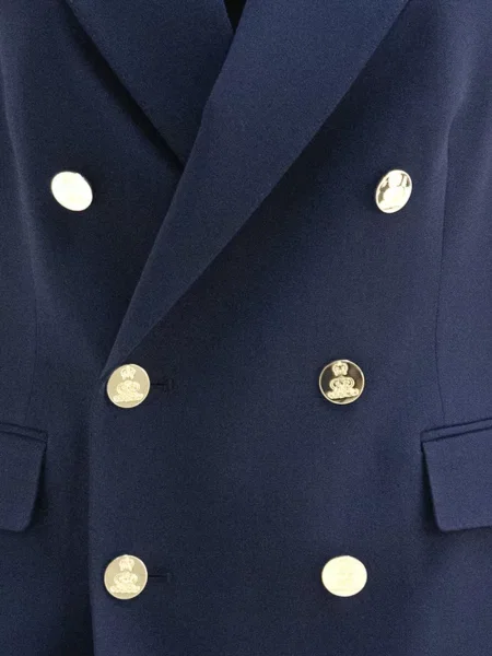 Dvouřadé sako Ralph Lauren Collection modré