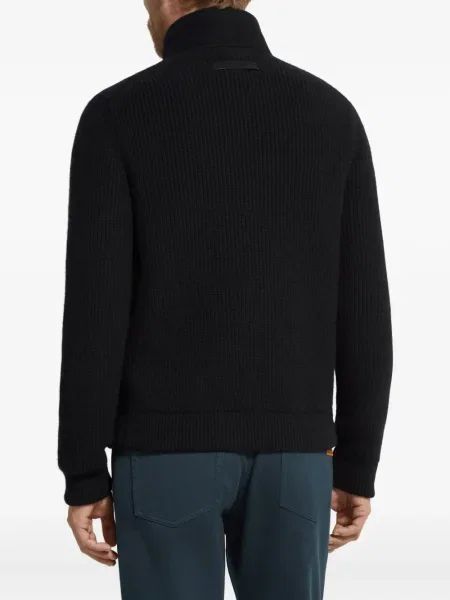 Cardigan Zegna din cașmir negru
