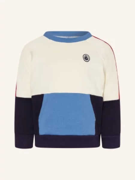 Petit Bateau Mikiny krémová modrá červená