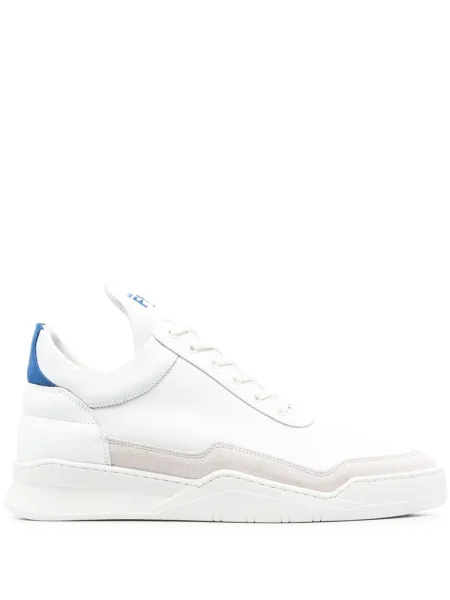 Sneakerși Filling Pieces din piele alb