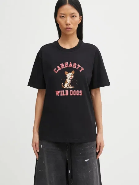 Carhartt WIP tricou din W S/S Wild Dog T-Shirt negru
