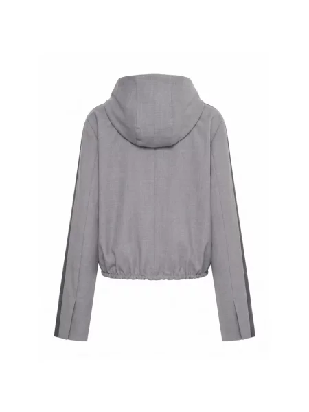 Kurtka bomber Sportmax wełniany szary