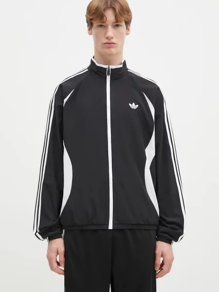 Dukserica adidas Originals Teamgeist za muškarce crna s aplikacijom bijela